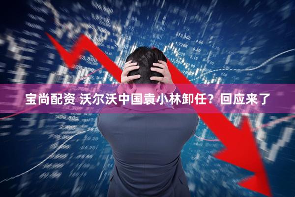 宝尚配资 沃尔沃中国袁小林卸任？回应来了